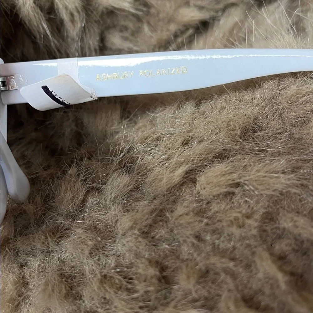 Anthropologie Isea Ashbury Polarized Sunglasses New White